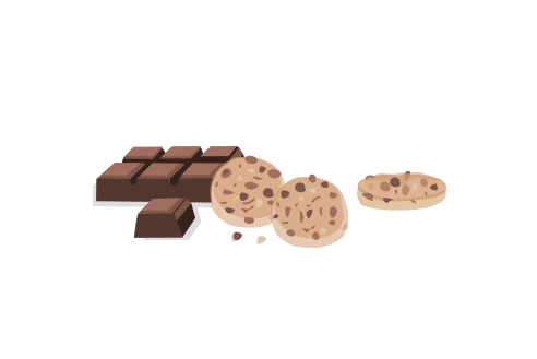 Chocolate y galletas